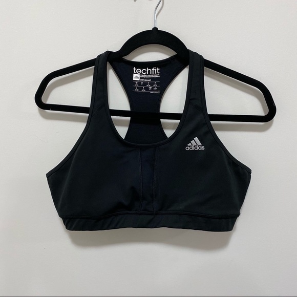 🛍 3/$45 Adidas Tech-fit Climacool Sports Bra - Picture 1 of 5